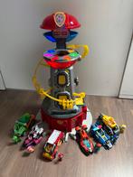 Paw Patrol Uitkijktoren + 6 Pups en voertuigen, Ophalen of Verzenden, Zo goed als nieuw