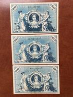 Duitsland  100 Mark 1908 Reichsbanknote, 3 stuks, Postzegels en Munten, Bankbiljetten | Europa | Niet-Eurobiljetten, Ophalen of Verzenden