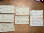 Treinkaartjes uit 1985, Verzamelen, Spoorwegen en Tramwegen, Ophalen of Verzenden, Gebruikt, Overige typen