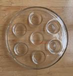 Ronde glazen waxinelichthouder voor 7 lichtjes, Overige materialen, Overige kleuren, Ophalen of Verzenden, Zo goed als nieuw