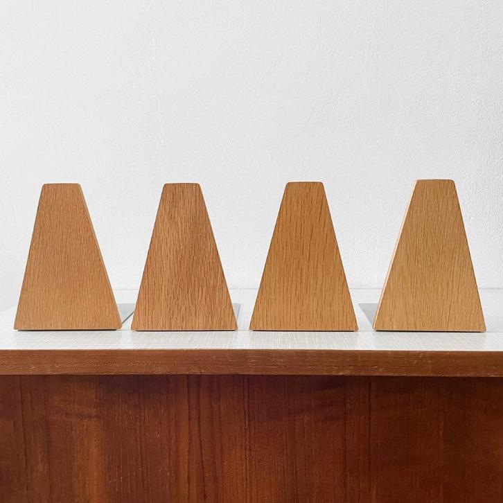 4x vintage teak BOEKENSTEUN Deens MidCentury Kai Kristiansen, Huis en Inrichting, Woonaccessoires | Wandplanken en Boekenplanken