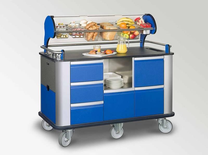 VERKOCHT!  Horeca Serveerwagen(met Koeling)-broodbuffetwagen, Ophalen of Verzenden