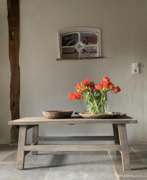 Landelijke SALONTAFEL * oud,sober* Huisje Sfeer, Huis en Inrichting, Tafels | Salontafels, Nieuw, Minder dan 50 cm, 50 tot 100 cm