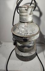 Nog een grote Vintage Scheepslamp, Huis en Inrichting, Lampen | Hanglampen, Gebruikt, Glas, Minder dan 50 cm, Scheepslamp