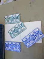 20 blauwe antieke sierranden 15 x 7,5cm, Antiek en Kunst, Antiek | Wandborden en Tegels, Ophalen