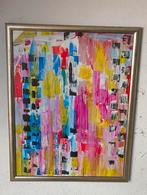 Prachtig Abstract werk verf op papier kunsthandel Ongering, Ophalen of Verzenden