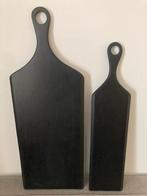2 Grote Bloomingville Serveerplanken Zwart Hout, Ophalen of Verzenden, Nieuw, Rechthoekig, Hout