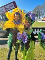 Bloem kostuum, Kleding | Dames, Carnaval, Zo goed als nieuw, Kleding, Zelf gemaakt