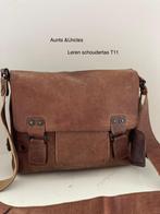 Aunts & Uncles leren schoudertas T11, Ophalen of Verzenden, Gebruikt, Bruin, Schoudertasje