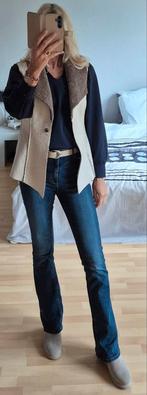 Bruin-creme kleurige gillet maat 36/38 van Sylver, Ophalen of Verzenden, Zo goed als nieuw, Maat 36 (S), Bruin