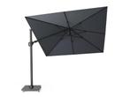 Platinum Challenger T2 3 x 3 m Zweefparasol Antraciet Incl., Kantelbaar, Ophalen of Verzenden, 3 tot 4 meter, Zweefparasol