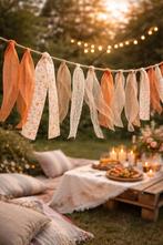 Vrolijke zonsopgang lintjesslinger - Bruiloftdecoratie, Ophalen