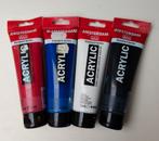 4 tubes Acrylverf 120 ml helemaal vol € 17, Ophalen of Verzenden, Zo goed als nieuw, Acrylverf