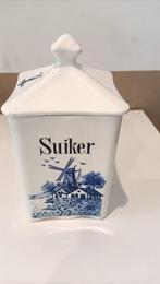Delftsblauwe voorraadpot "Suiker", Ophalen of Verzenden