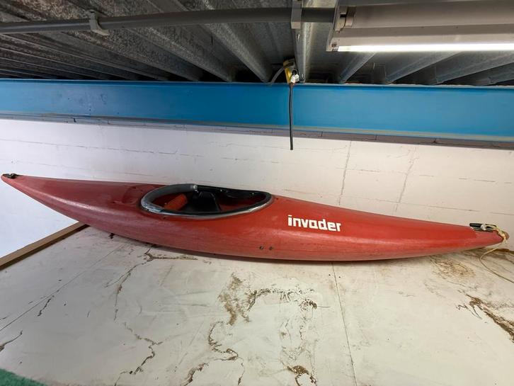 Invader kayak inc. peddel en spatzeil, Watersport en Boten, Kajaks, Gebruikt, 1-persoons, Ophalen