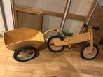 Loopfiets met aanhanger - hout - merk : like bike, Ophalen of Verzenden, Gebruikt, Loopfiets