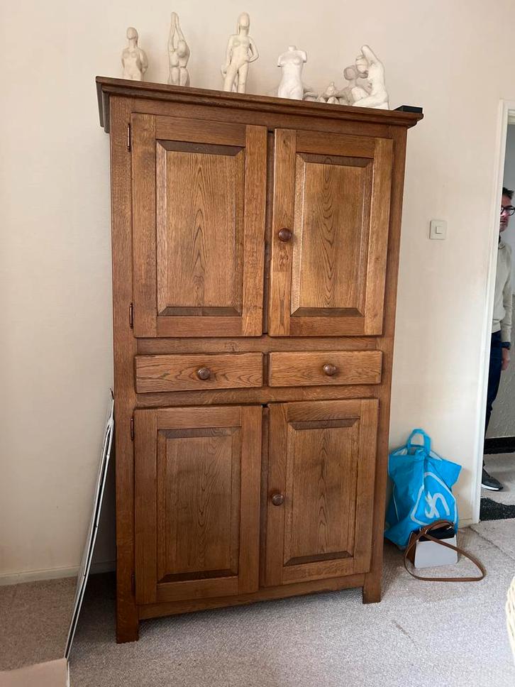 Buffetkast donker eikenhout, Huis en Inrichting, Kasten | Buffetkasten, Gebruikt, 150 tot 200 cm, 100 tot 150 cm, 25 tot 50 cm