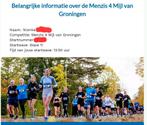 Startbewijs 4 mijl Groningen, Tickets en Kaartjes, Eén persoon, Oktober