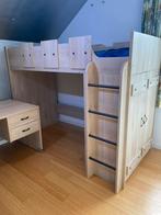 Hoogslaper met bureau en kastruimte, Kinderen en Baby's, Kinderkamer | Stapelbedden en Hoogslapers, Ophalen, Zo goed als nieuw