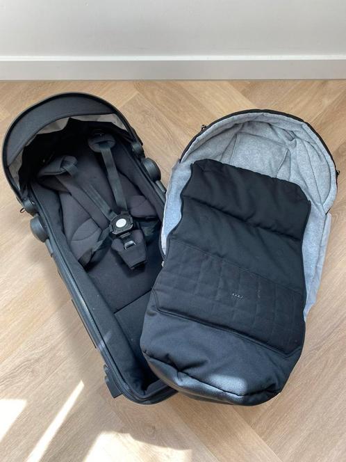 Zwarte Joolz Geo 2 uitbreidingsset inclusief voetenzak, Kinderen en Baby's, Kinderwagens en Combinaties, Zo goed als nieuw, Overige merken