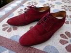 Maat 44 * Rood Suède Van Lier veterschoenen, Overige kleuren, Verzenden, Van Lier, Gedragen