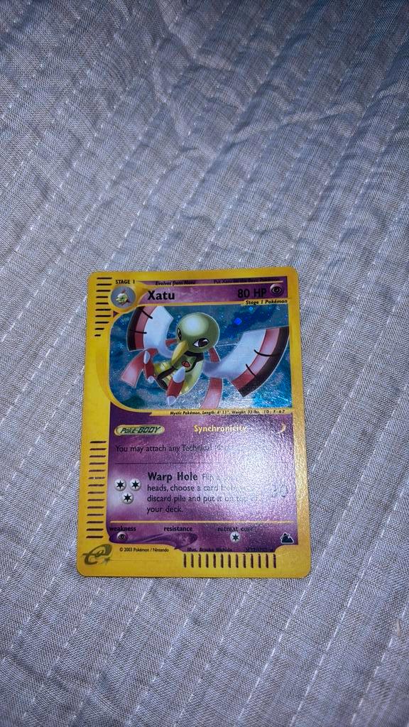 Xatu H32/H32 Skyridge holo, Hobby en Vrije tijd, Verzamelkaartspellen | Pokémon, Zo goed als nieuw, Ophalen of Verzenden