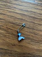 Speldje dolfijn boze oog blauw pin, Ophalen of Verzenden, Zo goed als nieuw, Dier of Natuur, Speldje of Pin