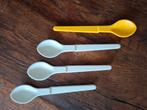 Tupperware lepeltjes. 4 voor 5.-., Ophalen of Verzenden, Zo goed als nieuw, Kunststof, Los bestek