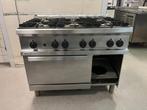 6 pits proffesionele gasfornuis met oven te koop, Ophalen, Gebruikt, 60 cm of meer, Gas