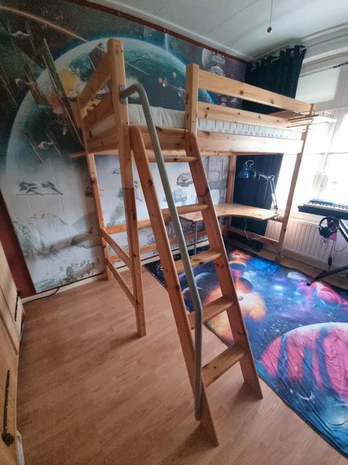 Flexa Hoogslaper met Bureau, Kinderen en Baby's, Kinderkamer | Stapelbedden en Hoogslapers, Gebruikt, Hoogslaper, Ophalen