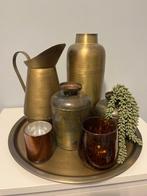 Dienblad met decoratie, Huis en Inrichting, Ophalen, Nieuw, Rond, Metaal