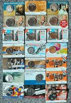 COLLECTIE VAN 22 COINCARDS (MET ZILVER), Ophalen of Verzenden, Koningin Beatrix, Euro's, Zilver