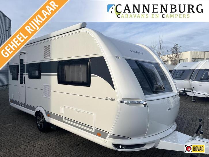 Hobby Maxia 495 UL Cassluifel-dakairco-mover, Caravans en Kamperen, Caravans, Bedrijf, tot en met 3, 1250 - 1500 kg, Rondzit, Hobby