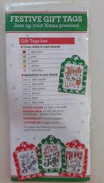 Borduurpakketje kerst cadeau labels,  nieuw!, Ophalen of Verzenden, Nieuw, Handborduren, Borduurpakket