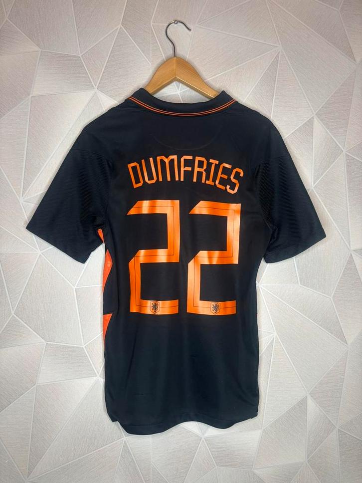 Nederland Uit 2020/2021 Dumfries, Sport en Fitness, Voetbal, Zo goed als nieuw, Shirt, Maat S, Ophalen of Verzenden