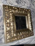 Brocante Spiegel Champagne Kleur, Minder dan 50 cm, Gebruikt, Vierkant, Ophalen of Verzenden