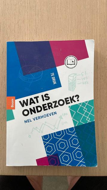 Wat is onderzoek - Nel Verhoeven - 7e druk beschikbaar voor biedingen