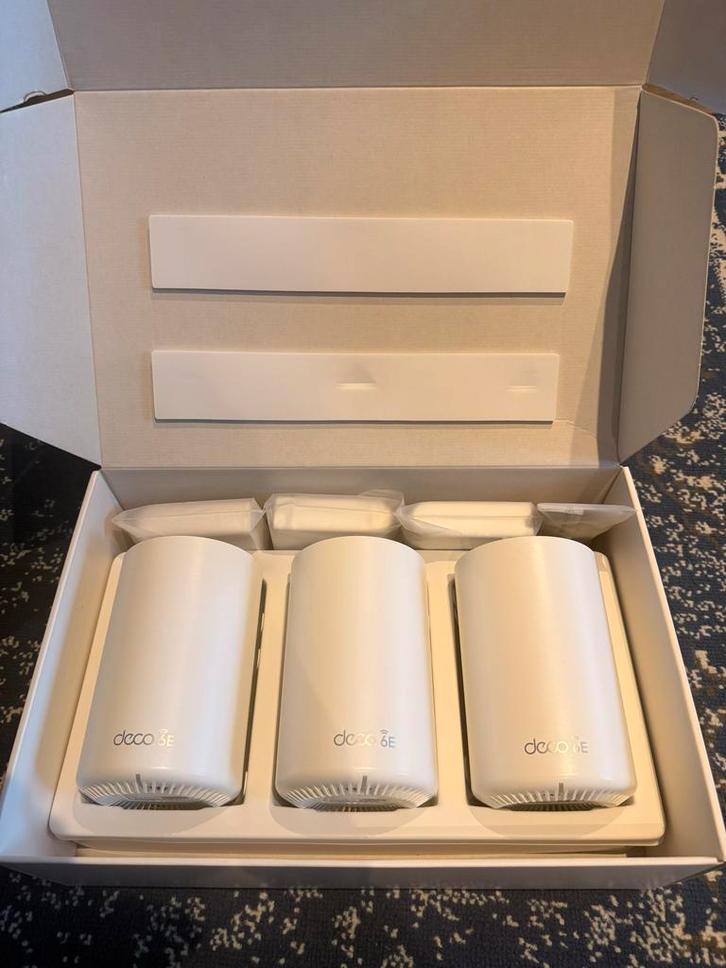 TP-Link Deco XE75 (AXE5400) Wi-Fi 6E Mesh - New, Computers en Software, Routers en Modems, Nieuw, Router met modem, Ophalen of Verzenden