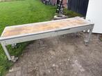 Werktafel motortafel op zwwemwielen, Doe-het-zelf en Verbouw, Werkbanken, Ophalen, Gebruikt, 170 cm of meer