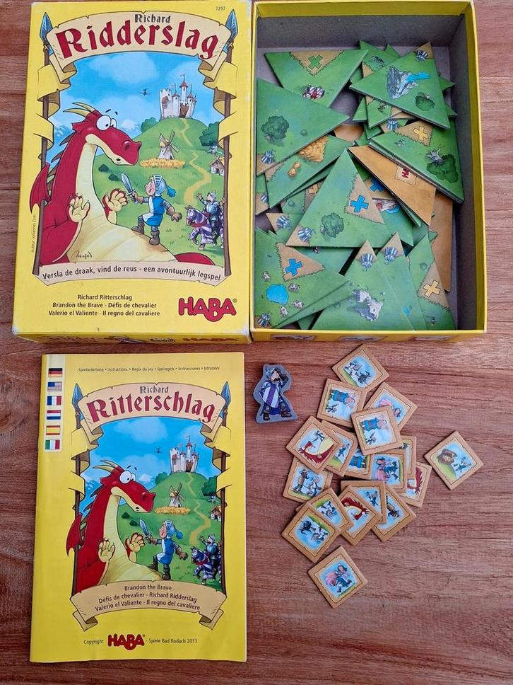 Haba spel: Ridderslag vanaf 5 jaar, Hobby en Vrije tijd, Gezelschapsspellen | Bordspellen, Gebruikt, Drie of vier spelers, Ophalen of Verzenden