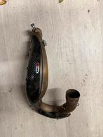 KTM Uitlaat Voorbocht 2019-2022 met carbon bescherm kap, Motoren, Ophalen of Verzenden, Gebruikt