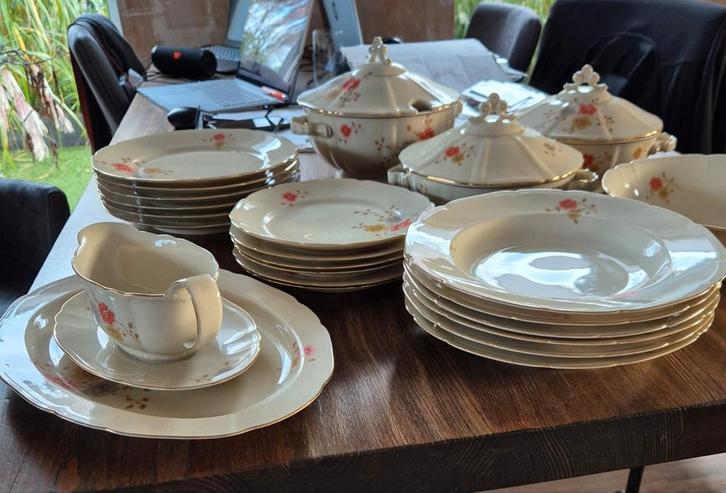 Antiek Arzberg Bavaria Servies - 1940, Huis en Inrichting, Keuken | Servies, Gebruikt, Compleet servies, Overige stijlen, Porselein