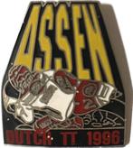 Pin Dutch TT Assen 1996, Sport, Gebruikt, Ophalen of Verzenden, Speldje of Pin
