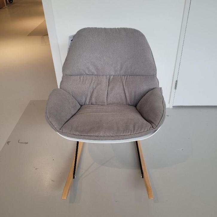 Childhome Lounge Rocking Schommelstoel, Huis en Inrichting, Stoelen, Zo goed als nieuw, Eén, Hout, Metaal, Stof, Grijs, Ophalen