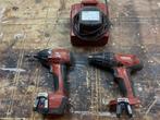 Hilti schroefmachine set op accu, Doe-het-zelf en Verbouw, Ophalen of Verzenden, Gebruikt, Boor- en Schroefmachine