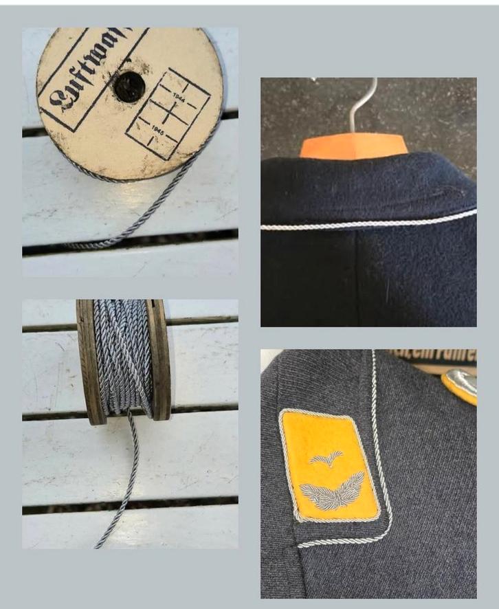 Duits WO2 officiers 'zilverdraad', Verzamelen, Militaria | Tweede Wereldoorlog, Duitsland, Ophalen of Verzenden