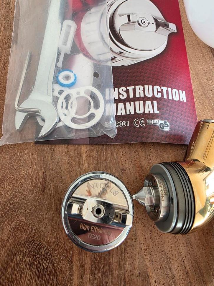 Nieuwe Ntools GTI-PRO GOLD/BLACK Verfspuit, Hobby en Vrije tijd, Metaaldetectors, Zo goed als nieuw, Overige merken, Ophalen of Verzenden