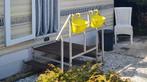 2x Aluminium stacaravan trap met leuning, Ophalen, Gebruikt