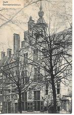Delft- -Gemeenlandshuis. 1909., Gelopen, Zuid-Holland, Voor 1920, Verzenden