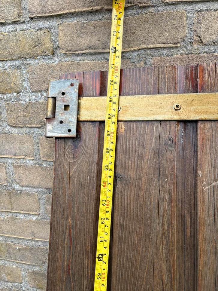 Houten Buitendeur - Authentiek en Robuust, Doe-het-zelf en Verbouw, Deuren en Horren, Gebruikt, Buitendeur, Minder dan 200 cm